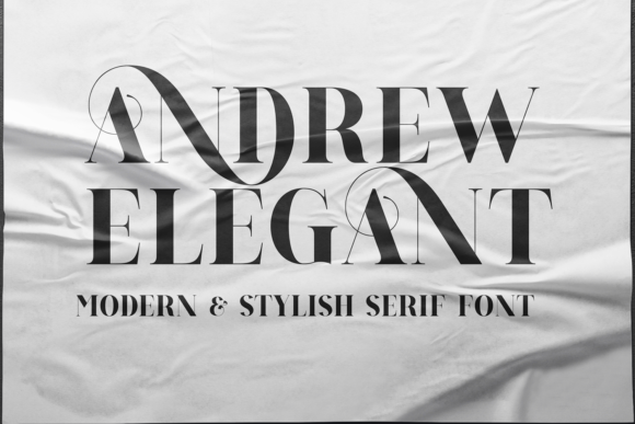 Andrew Elegant: A Serif Font for Creative Makers