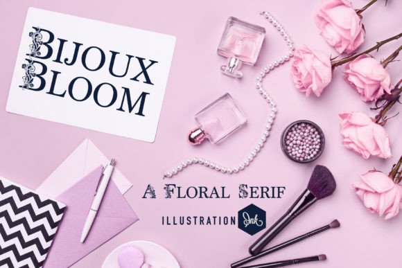Bijoux Bloom: A Charming Decorative Font for Crafters