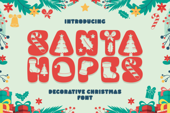 Bring Christmas Cheer to Your Designs with Santa Hopes Font