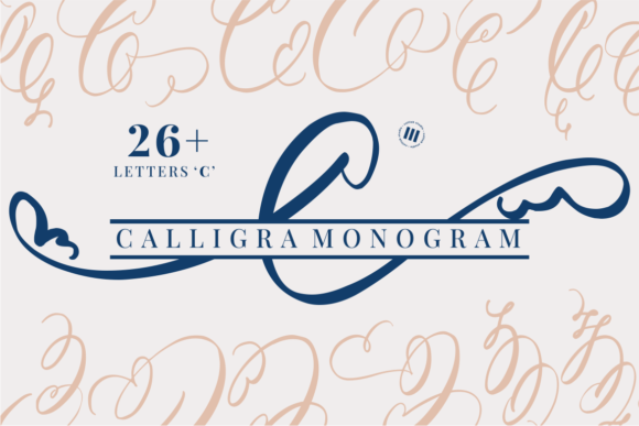 Calligra Monogram: A Bold and Elegant Serif Font for Makers