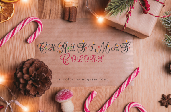 Christmas Colors Monogram: The Perfect Font for Elegant Campaigns