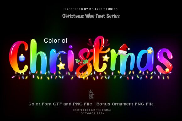 Color of Christmas: A Festive Font for Crafters