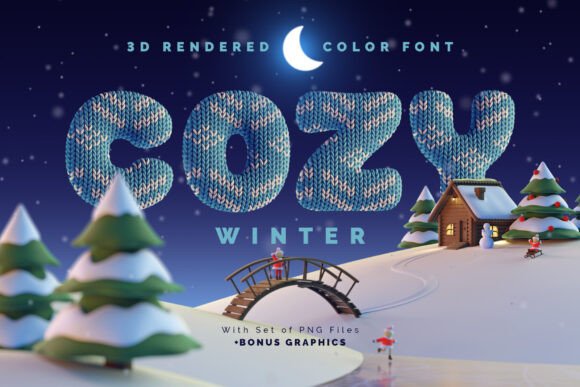 Cozy Winter: A Snug and Creative Typeface for Editors