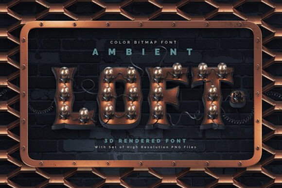 Discover Ambient Loft: A Steampunk-Inspired Creative Font