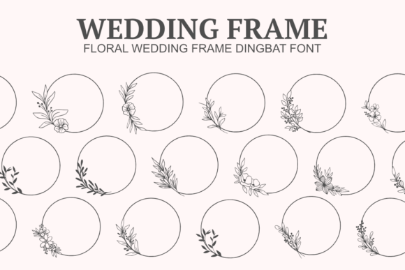 Elegant Wedding Frame Font for Stylish Campaigns
