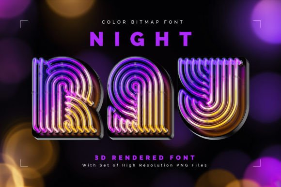 Enhance Your Brand with Night Ray: A Colorful Creative Font