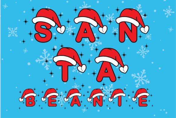 Enhance Your Brand with Santa Beanie Christmas Font