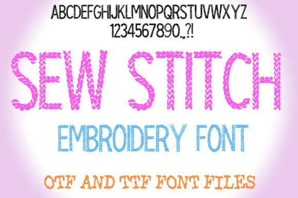 Enhance Your Brand with Sew Stitch Embroidery Font
