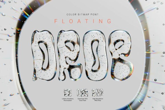 Enhance Your Craft with Floating Drop Font