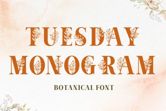 Enhance Your Web Design with Tuesday Monogram Font
