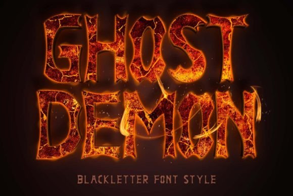 Ghost Demon: A Spooky and Creepy Blackletter Font for Editorial Design