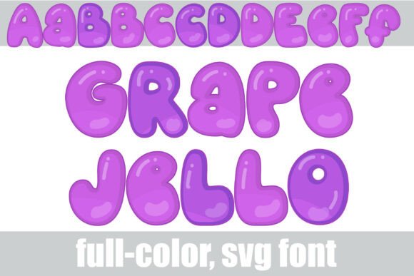 Grape Jello: A Vibrant SVG Font for Creative Web Design
