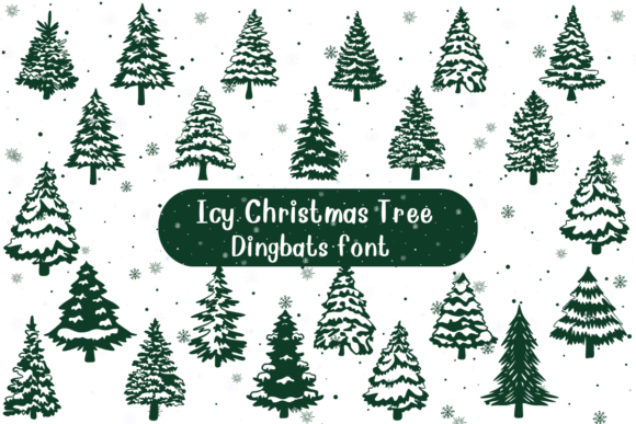 Icy Christmas Tree: A Versatile Dingbats Font for Creative Web Design