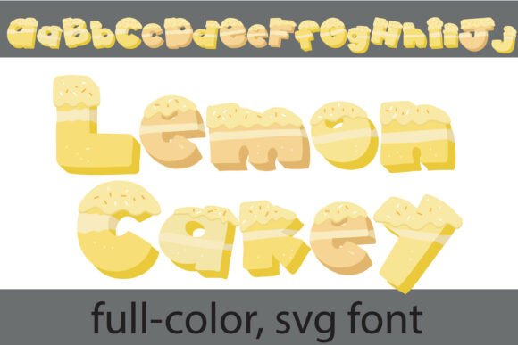Lemon Cakey: A Playful SVG Font for Creative Web Design