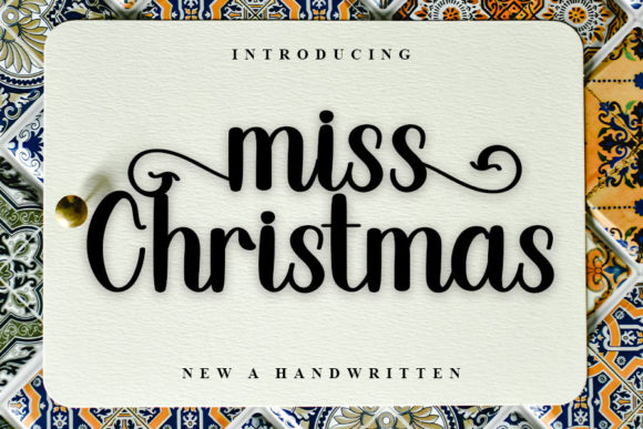 Miss Christmas: A Stylish Script Font for Elegant Branding