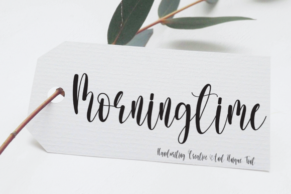 Morning Time: A Creative Handwriting Font for Makers