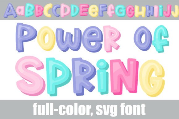 Power of Spring: A Vibrant and Bouncy SVG Font for Marketers