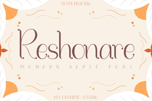Reshonare: A Modern Serif Font for Elegant Branding