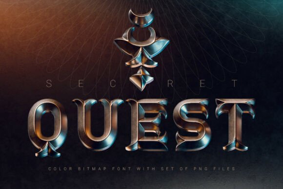 Secret Quest: A Bold 3D Color Font for Editorial Magic
