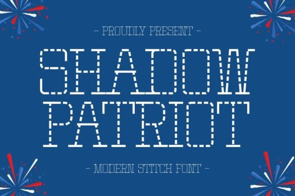 Shadow Patriot: A Unique Slab Serif Font for Crafters