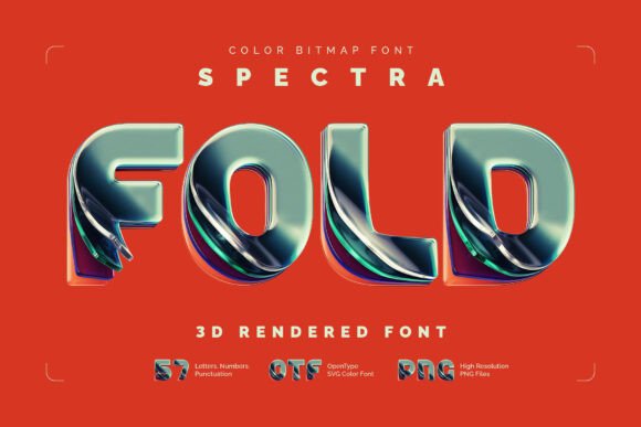Spectra Fold: A Colorful 3D Font for Creative Web Design