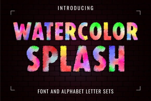 Transform Your Brand with Watercolor Splash Font