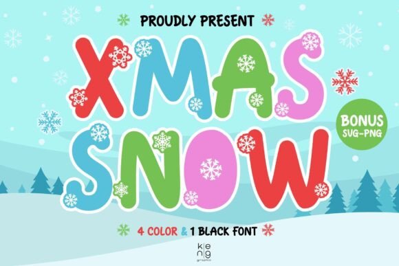 Unleash the Holiday Spirit with Xmas Snow Font