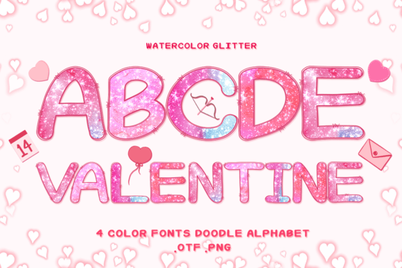 Watercolor Glitter: A Font for Charming and Memorable Branding