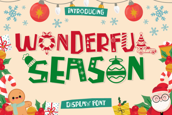 Wonderful Season: A Festive and Playful Decorative Font